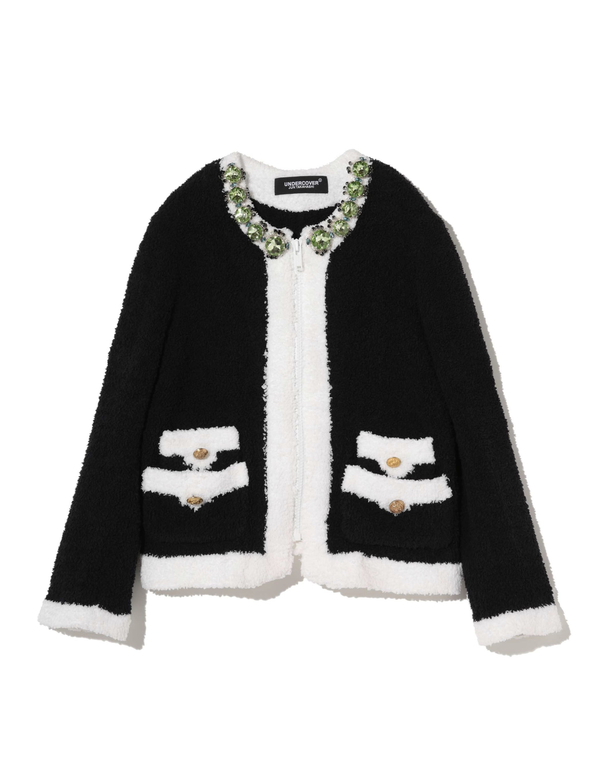 Undercover Black & White Zipped Jacket Undercover Black & White Zipped Jacket