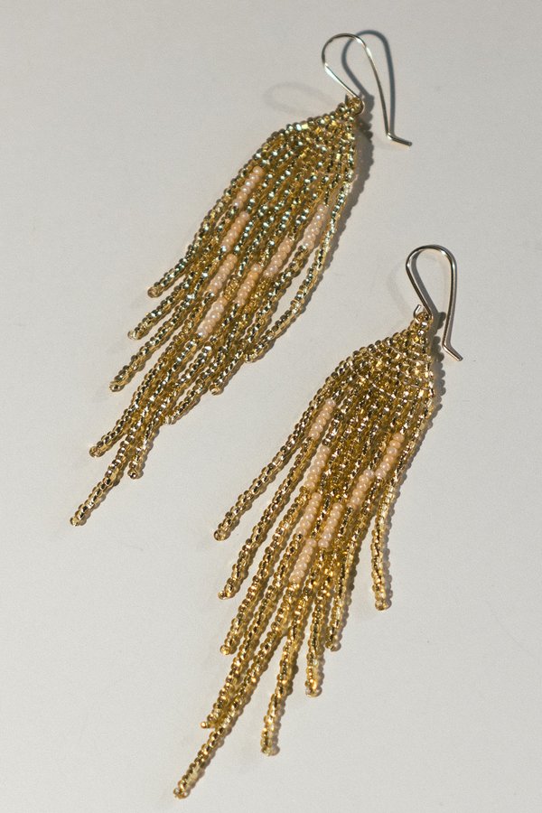 Lu in the Frey Disco Fringe Earrings Lu in the Frey Disco Fringe Earrings