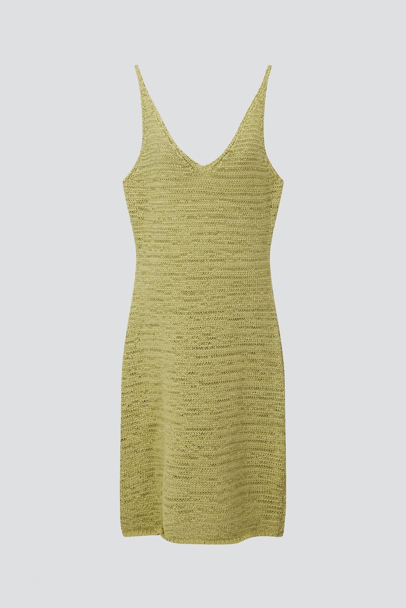 Theopen Product Cotton Sleeveless Knit Dress - Green