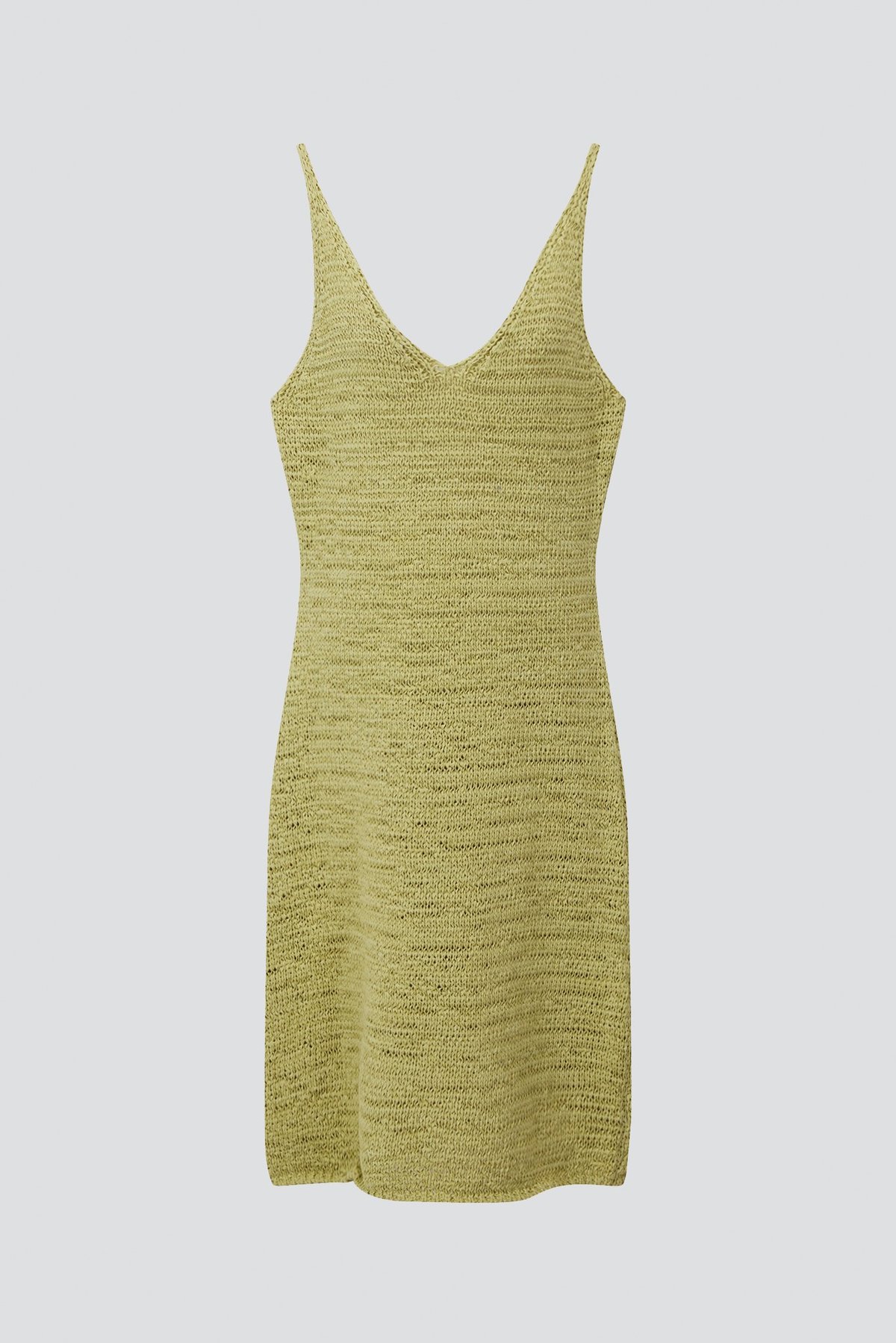 Theopen Product Cotton Sleeveless Knit Dress - Green - Image 4 of 4