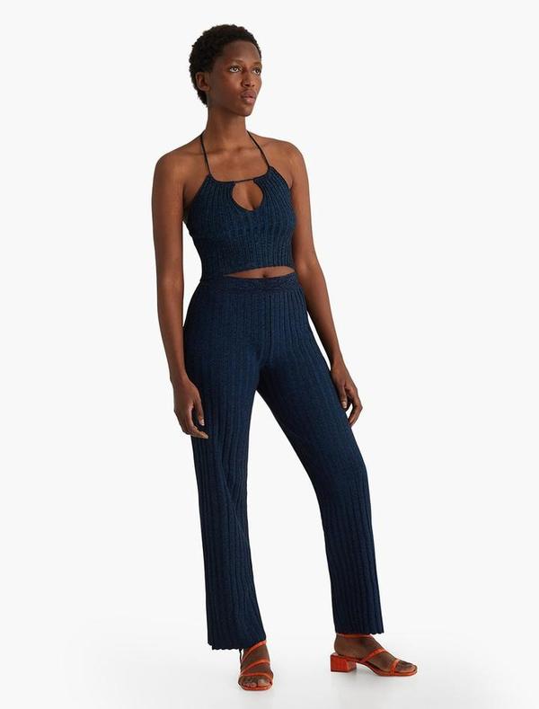 Paloma Wool Block Top - Navy | Garmentory