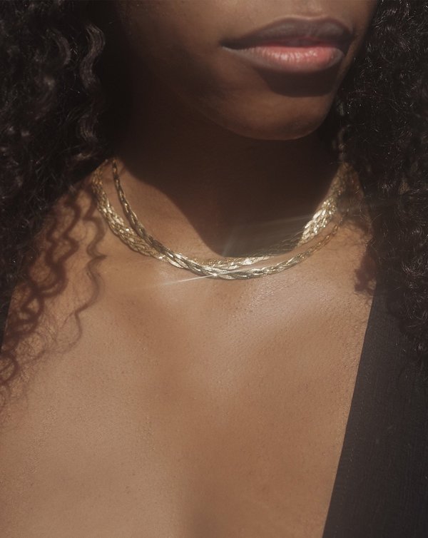 Braided Herringbone Thin Chain | Garmentory