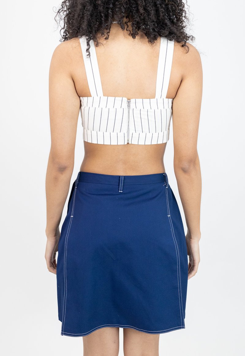 Vintage 1970s Small Tennis Skort Navy Blue Garmentory