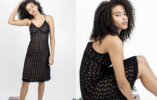 Vintage 1990s Parallel Crotchet Lace Slip Dress - Thumbnail 6