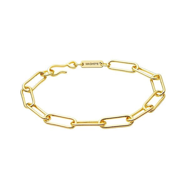 Machete Paperclip Chain Bracelet - 14k gold plated Machete Paperclip Chain Bracelet - 14k gold plated