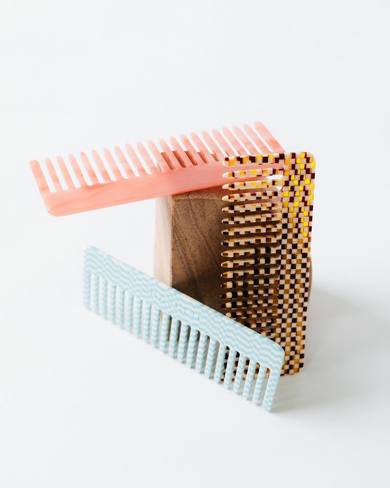 Machete No.2 Comb - Blue Checkers