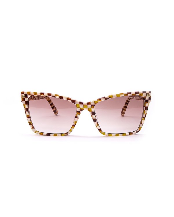 Machete Sally Sunglasses - Tortoise Checkers | Garmentory display picture 2