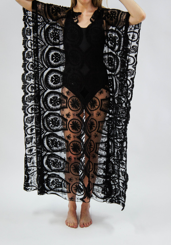 Jen's Pirate Booty Pixie Mykonos Kaftan - Black