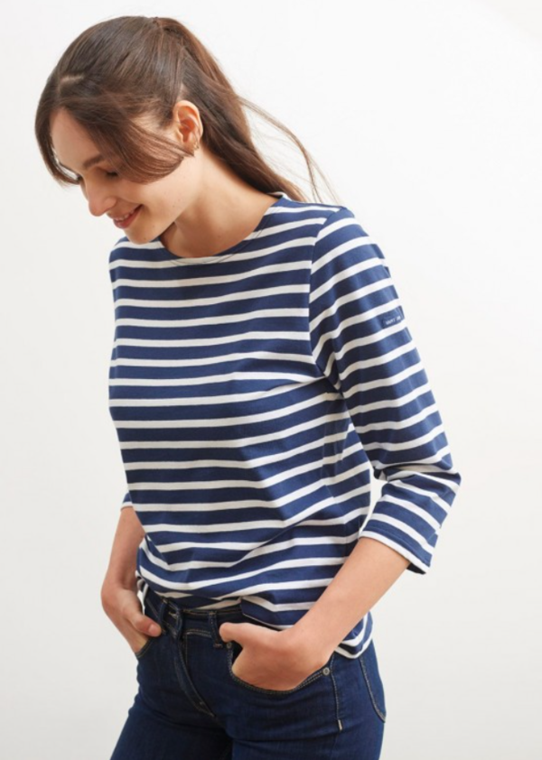 Saint James 3/4 Sleeve Shirt - Breton stripes