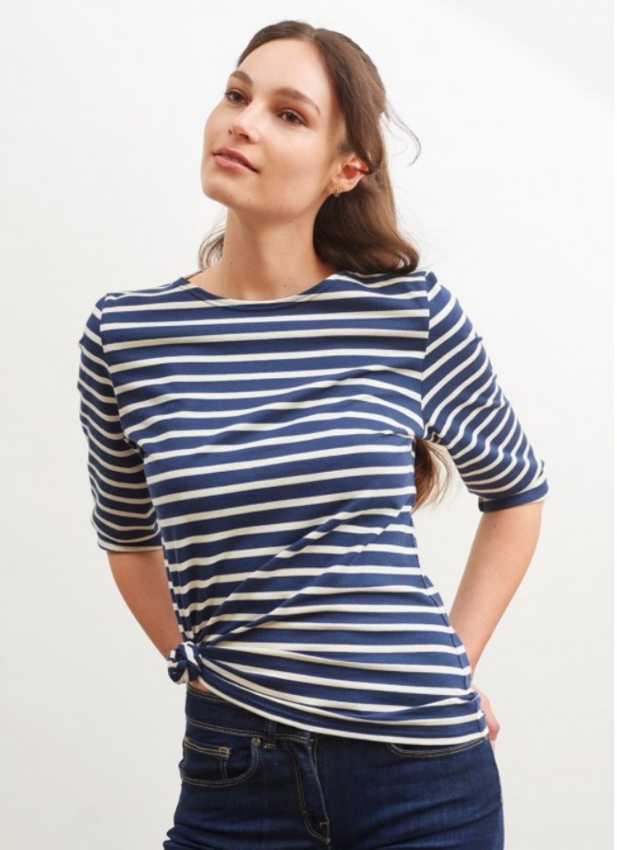 Saint James 3/4 Sleeve Shirt - Breton stripes - Image 4 of 4