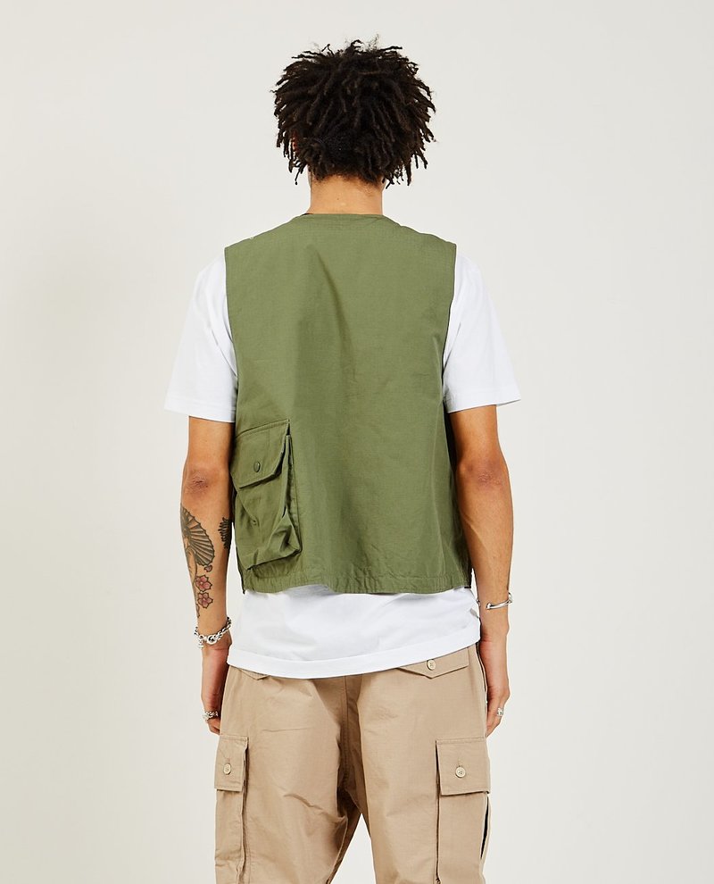 Engineered Garments Cover Vest - olive | Garmentory