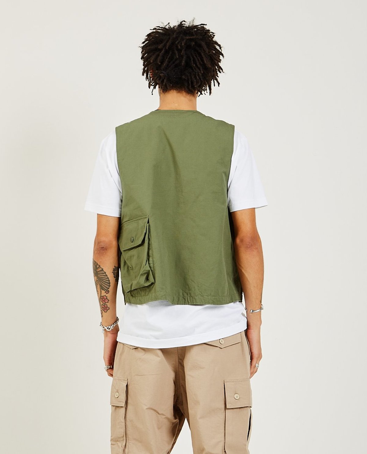 Engineered Garments Cover Vest - olive | Garmentory