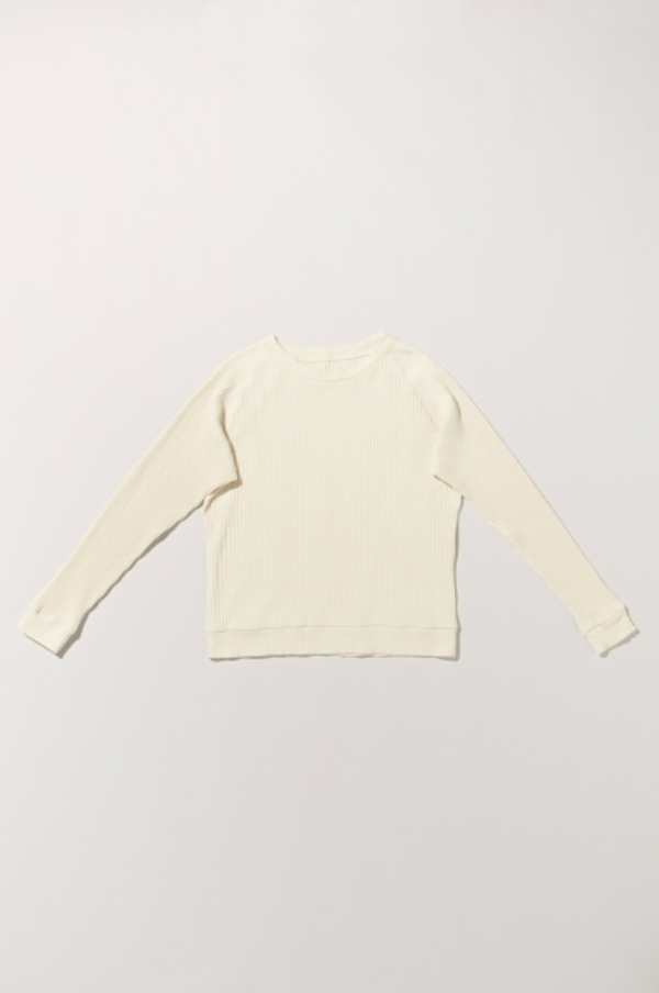 Basic Sweatshirt Rib Fleece Off White Basic Sweatshirt Rib Fleece Off White
