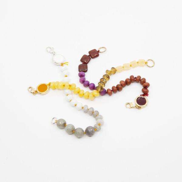 BEADED BRACELET IN YELLOW BEADED BRACELET IN YELLOW