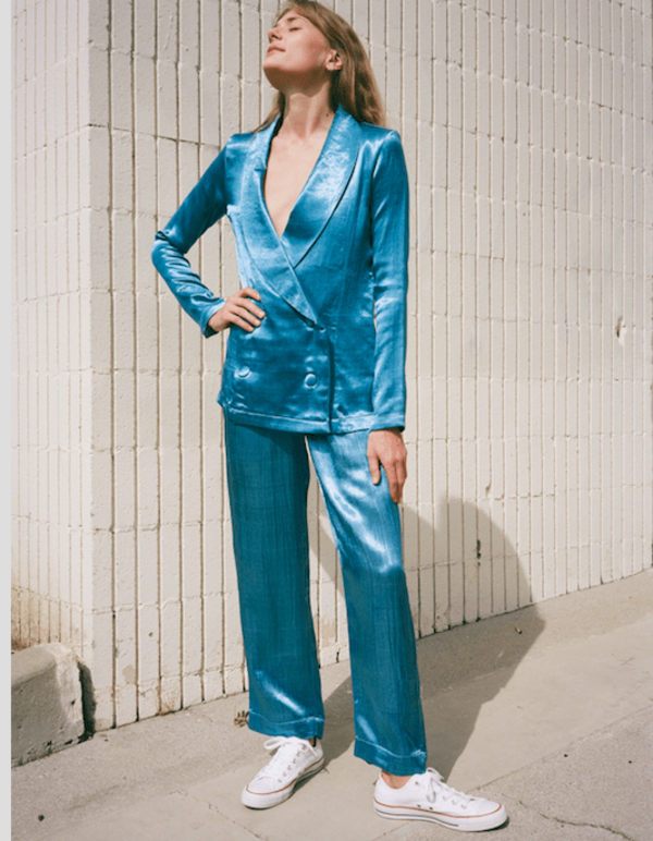 Silk Mashroo Boxing Pant Ocean Silk Mashroo Boxing Pant Ocean