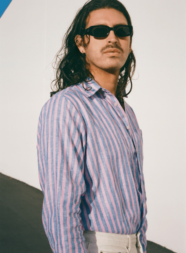 THE ONE Linen Shirt - Sunset Stripe THE ONE Linen Shirt - Sunset Stripe