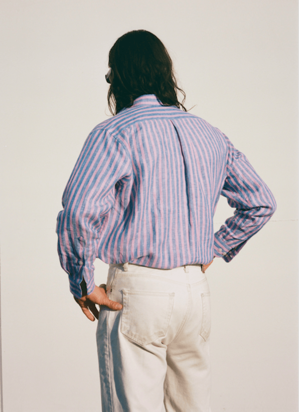 THE ONE Linen Shirt - Sunset Stripe THE ONE Linen Shirt - Sunset Stripe