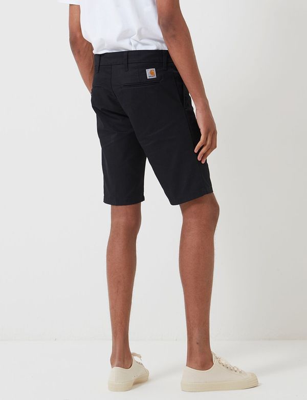 Carhartt-WIP Sid Shorts (Stretch Twill) - Black Rinsed Carhartt-WIP Sid Shorts (Stretch Twill) - Black Rinsed