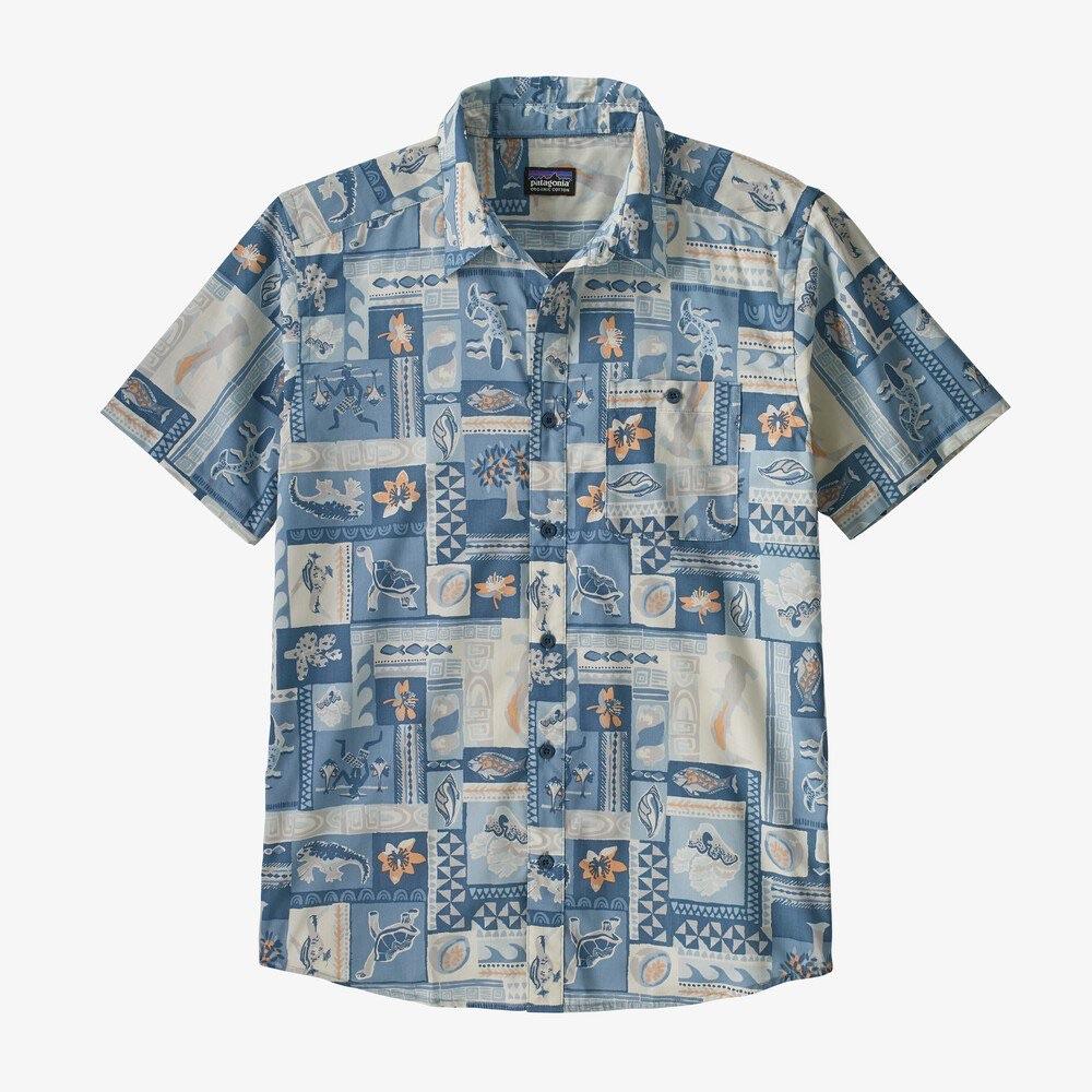 PATAGONIA Go To Shirt Galapagos Archipelagos Hawthorne Blue Garmentory