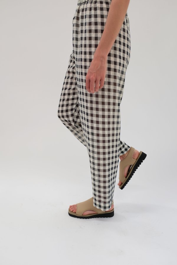 Beklina Basic Pant - Black Gingham Beklina Basic Pant - Black Gingham