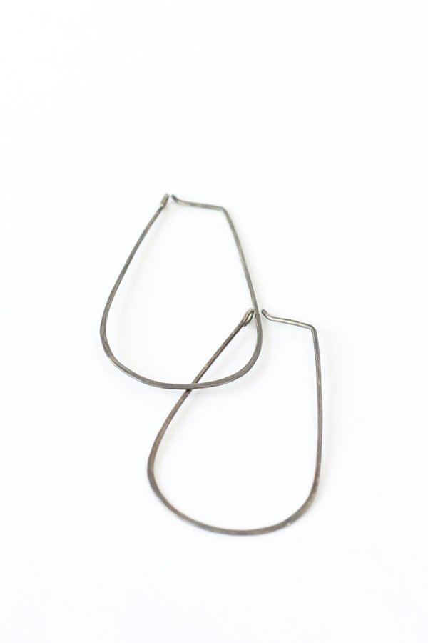 Alexis Russell Horseshoe Hoop Earrings in Silver Alexis Russell Horseshoe Hoop Earrings in Silver