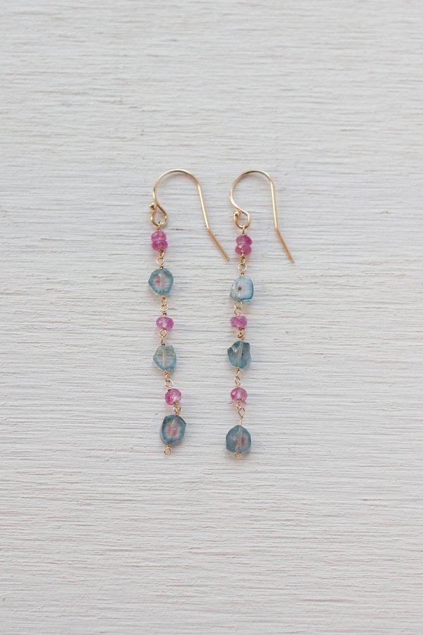Dawn Bryfogle #13 Sapphire and Tourmaline earrings Dawn Bryfogle #13 Sapphire and Tourmaline earrings