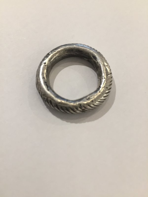India Wysong Sterling Silver Rope Textured Stacking Ring India Wysong Sterling Silver Rope Textured Stacking Ring