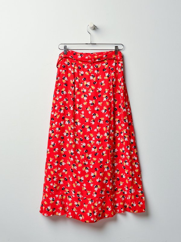 CELESTE WRAP SKIRT_RED CELESTE WRAP SKIRT_RED