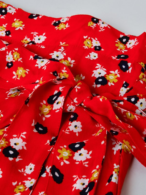 CELESTE WRAP SKIRT_RED CELESTE WRAP SKIRT_RED
