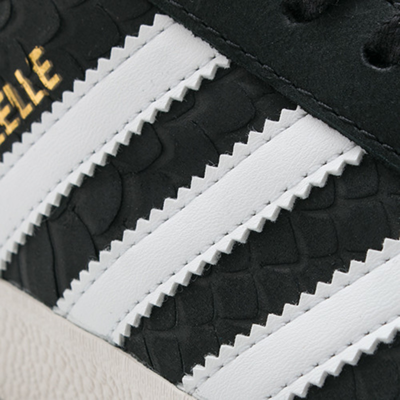ADIDAS GAZELLE SNAKESKIN - CORE BLACK | Garmentory