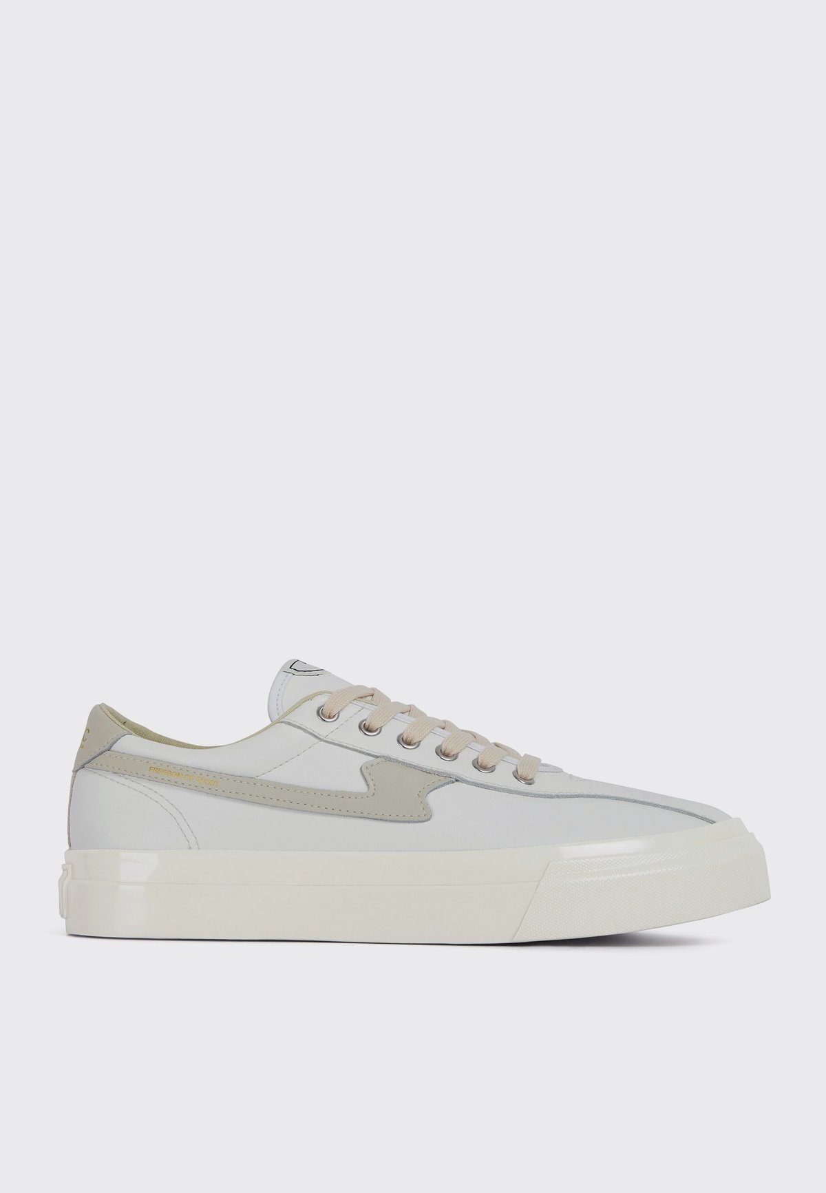 Stepney Workers Club Dellow S Strike Leather Sneakers - White/Putty - Image 1 of 4