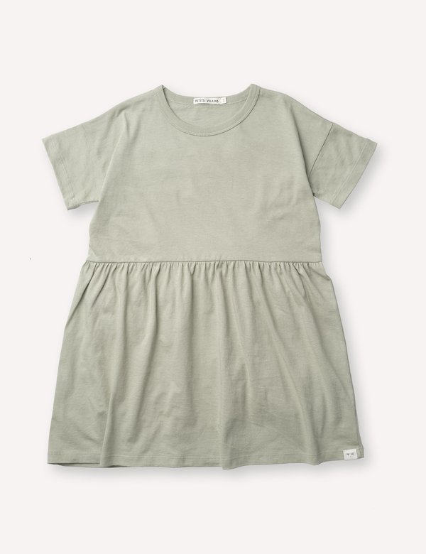 Kids Petits Vilains Martine T-Shirt Dress - Green Tea Kids Petits Vilains Martine T-Shirt Dress - Green Tea