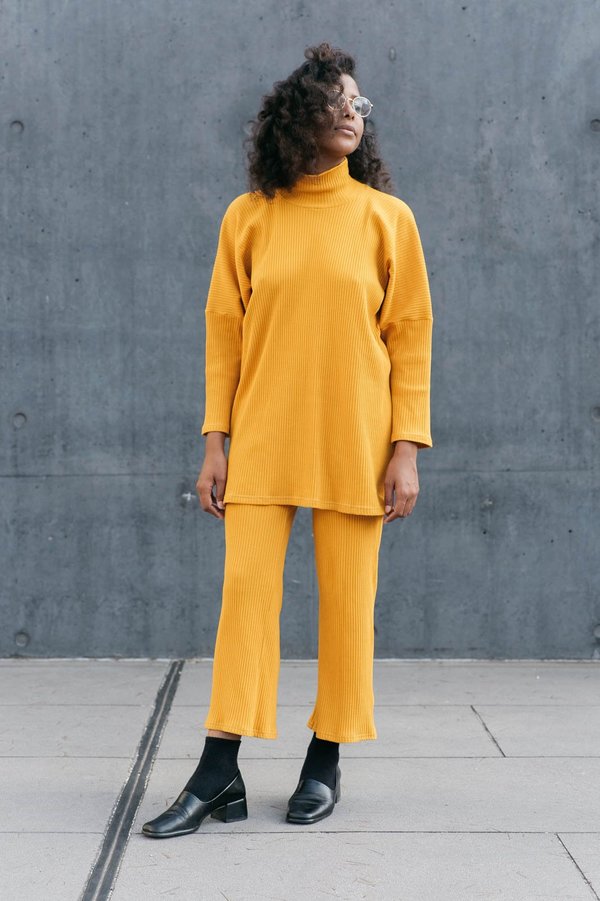 PRE ORDER: Artist Rib Jumper in Saffron PRE ORDER: Artist Rib Jumper in Saffron