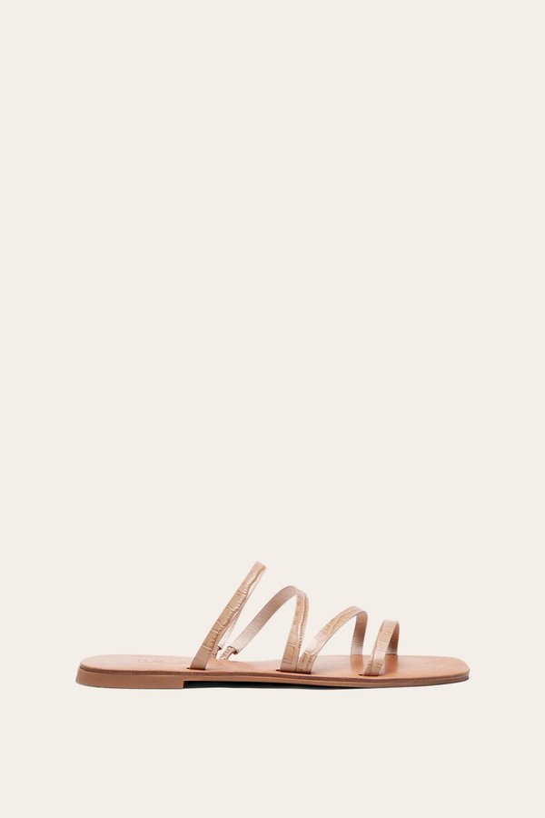 Nelson Made Myra Slide - Sand Croc Nelson Made Myra Slide - Sand Croc