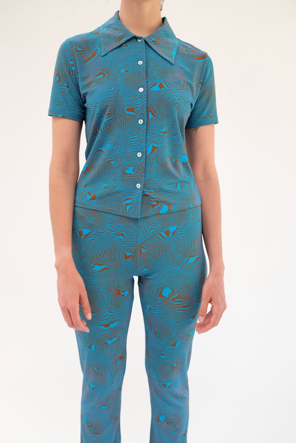 Paloma Wool Regina Top - Mosaic Blue Paloma Wool Regina Top - Mosaic Blue