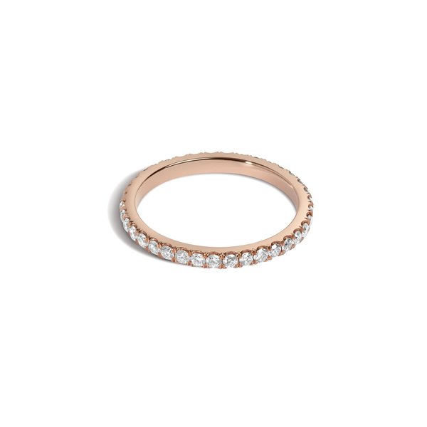 1.8mm Scoop-Set Eternity Band with White Diamonds - NEW 1.8mm Scoop-Set Eternity Band with White Diamonds - NEW
