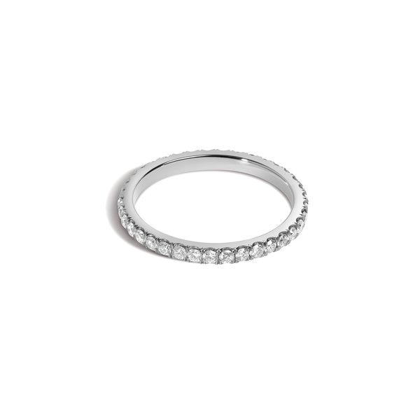 1.8mm Scoop-Set Eternity Band with White Diamonds - NEW 1.8mm Scoop-Set Eternity Band with White Diamonds - NEW