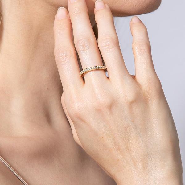 3mm Bright-Cut Eternity Band with White Diamonds - NEW 3mm Bright-Cut Eternity Band with White Diamonds - NEW