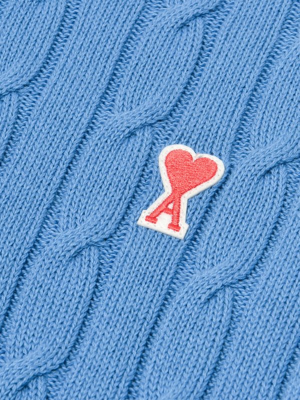 CABLE STITCH SWEATER_BLUE/400 CABLE STITCH SWEATER_BLUE/400