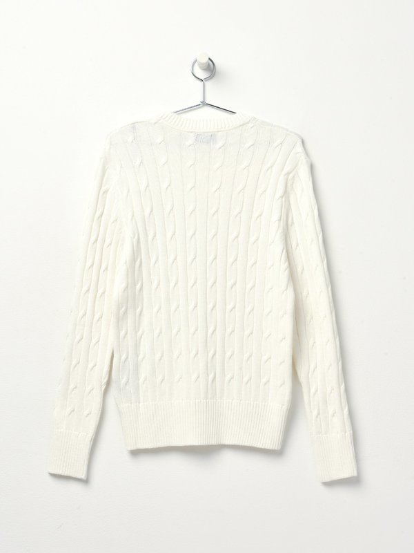 CABLE STITCH SWEATER_OFF-WHITE.150 CABLE STITCH SWEATER_OFF-WHITE.150