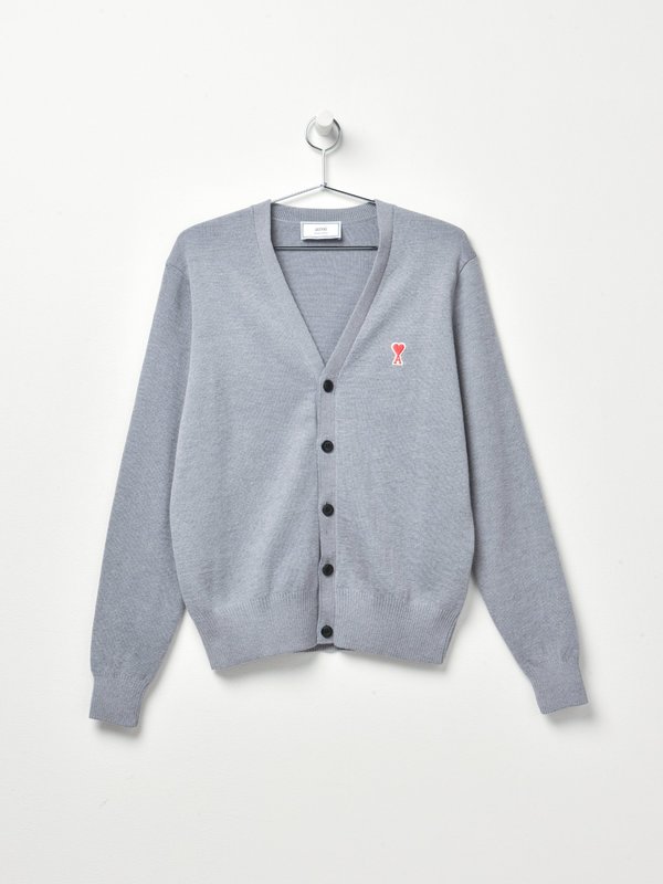 CARDIGAN AMI DE COEUR_HEATHER GREY/055 CARDIGAN AMI DE COEUR_HEATHER GREY/055