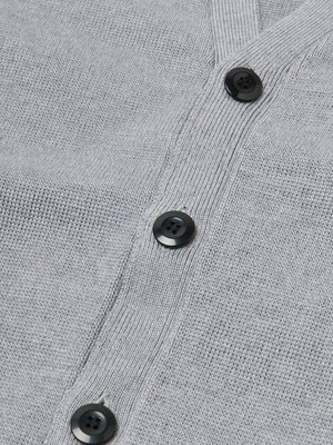 CARDIGAN AMI DE COEUR_HEATHER GREY/055 CARDIGAN AMI DE COEUR_HEATHER GREY/055