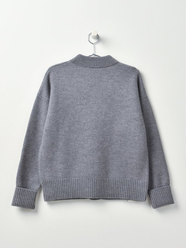 CARDIGAN COEUR_HEATHER GREY/055 CARDIGAN COEUR_HEATHER GREY/055