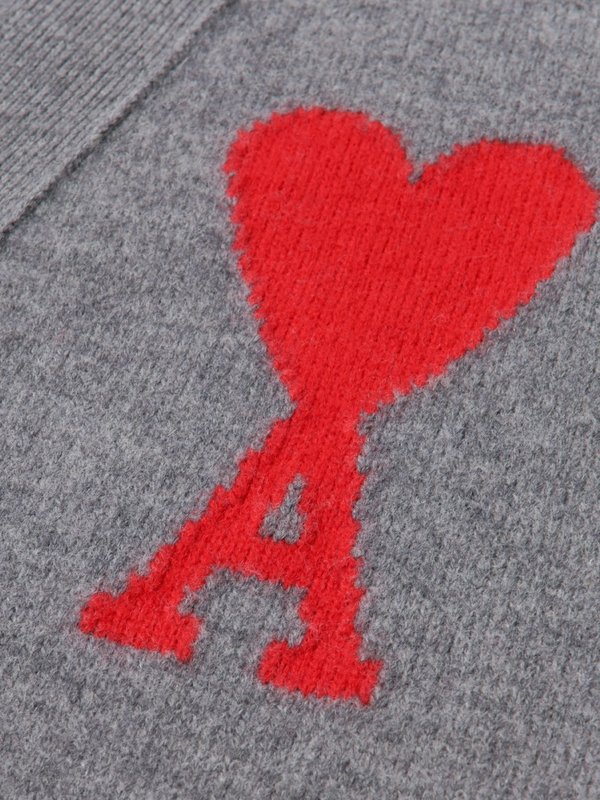 CARDIGAN COEUR_HEATHER GREY/055 CARDIGAN COEUR_HEATHER GREY/055