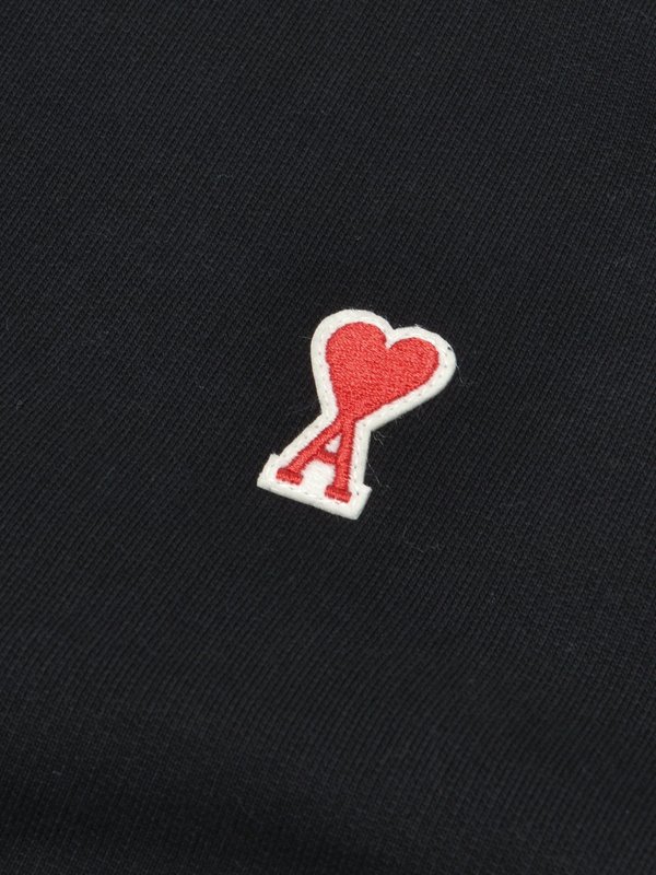 CREWNECK SWEATER AMI DE COEUR_NOIR/001 CREWNECK SWEATER AMI DE COEUR_NOIR/001
