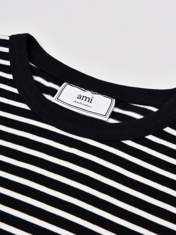 MARINIÈRE AMI DE COEUR_OFF-WHITE.BLACK.151 MARINIÈRE AMI DE COEUR_OFF-WHITE.BLACK.151