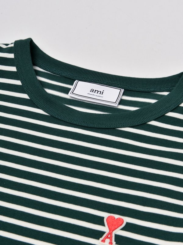 MARINIÈRE AMI DE COEUR_OFFWHITE/GREEN/153 MARINIÈRE AMI DE COEUR_OFFWHITE/GREEN/153