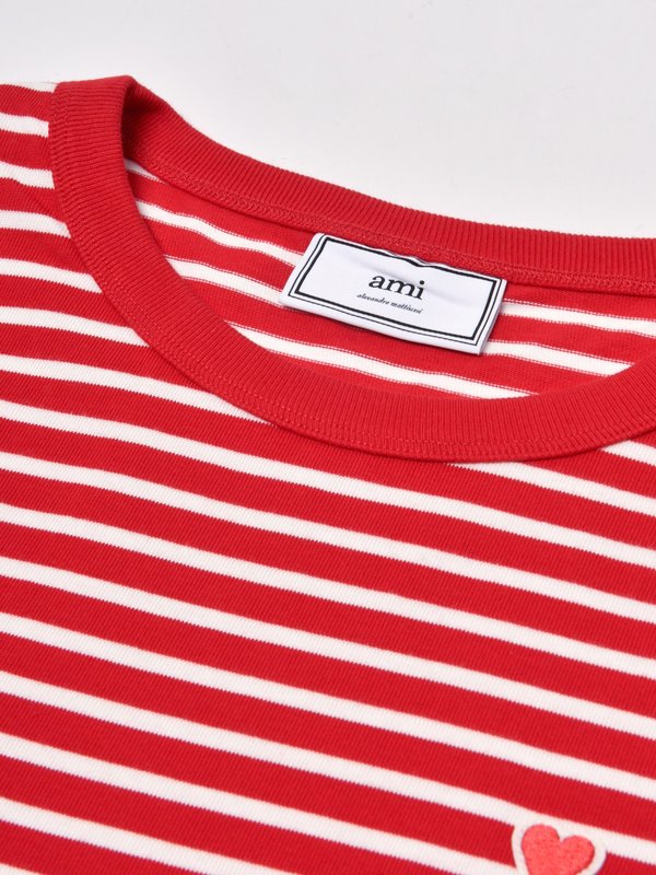 MARINIÈRE AMI DE COEUR_ OFF-WHITE/RED/154 MARINIÈRE AMI DE COEUR_ OFF-WHITE/RED/154