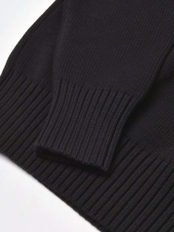 OVERSIZE AMI DE COEUR CREWNECK SWEATER_NOIR/001 OVERSIZE AMI DE COEUR CREWNECK SWEATER_NOIR/001