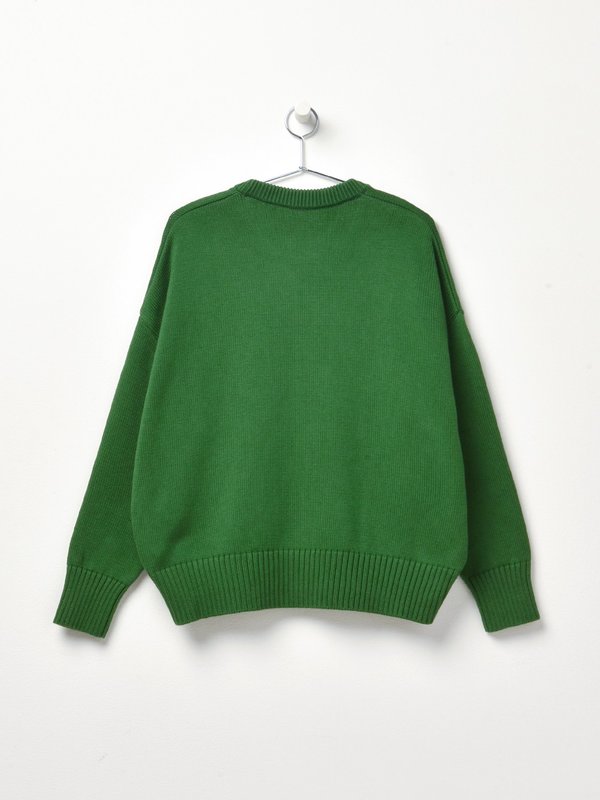 OVERSIZE AMI DE COEUR CREWNECK SWEATER_VERT/300 OVERSIZE AMI DE COEUR CREWNECK SWEATER_VERT/300